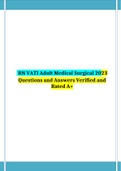  RN VATI Adult Medical Surgical 2023  Questions and Answers Verified and Rated A+