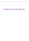 Firefighter Exam Written Q&A 2023