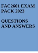 FAC2601 EXAM PACK 2023