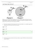 AP Physics 1 Unit 3 Progress Check MCQ Part A Scoring Guide 2023.