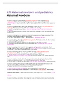 ATI Maternal newborn and pediatrics
