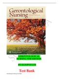 GERONTOLOGICAL NURSING 9TH EDITION BY ELIOPOULOS TEST BANK