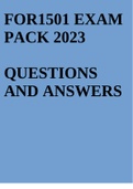 FOR1501 EXAM PACK 2023