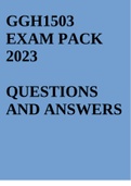 GGH1503 EXAM PACK 2023