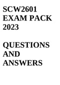 SCW2601 EXAM PACK 2023