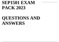 SEP1501 EXAM PACK 2023