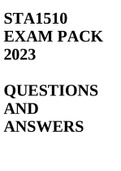 STA1510 EXAM PACK 2023