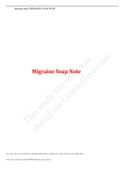 NURS 620 migraine soap note.