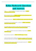 Relias flashcards Questions and Answers