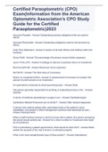 Certified Paraoptometric (CPO) Exam(Information from the American Optometric Association's CPO Study Guide for the Certified Paraoptometric)2023