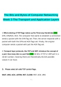 The Bits and Bytes of Computer Networking. Week 3: The Transport and Application Layers Already Passed