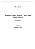 Communicating A Social, Career, and Cultural Focus, 12e Roy Berko, Andrew Wolvin (Test Bank)