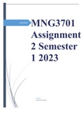 MNG3701 Assignment 2 Semester 1 2023