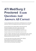 Exam (elaborations) ATI Med Surg 2 