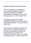 RAMP Certification Quiz Study Guide|2023 LATEST UPDATE|GUARANTEED SUCCESS