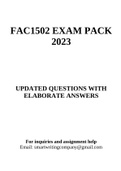 FAC1502 EXAM PACK 2023