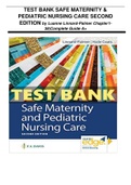 SAFE MATERNITY & PEDIATRIC NURSING CARE SECOND EDITION by Luanne Linnard-Palmer 