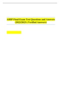 AHIP Final Exam Test Questions and Answers (2022/2023) (Verified Answers)