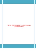 NR 507 MIDTERM EXAM 2 – QUESTION AND ANSWERS  (Latest 2023/2024) Download To Score A