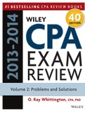 WILEY CPA EXAMINATION REVIEW: PROBLEMS AND SOLUTIONS