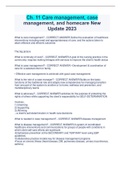 Ch. 11 Care management, case management, and homecare New  Update 2023