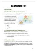 Samenvatting examenstof AK buiteNLand 6VWO