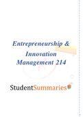 Entrepreneurship & Innovation Management 214