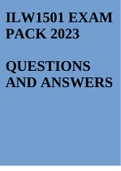 ILW1501 EXAM PACK 2023