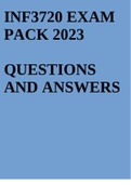 INF3720 EXAM PACK 2023