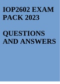 IOP2602 EXAM PACK 2023