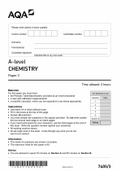 AQA A LEVEL CHEMISTRY PAPER 3 2022