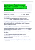 Healthstream: Rapid Regulatory Compliance: Clinical II - An HCCS Regulatory Course Questions and Answers 2023