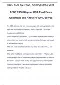 AESC 2050 Kiepper UGA Final Exam Questions and Answers 100% Solved