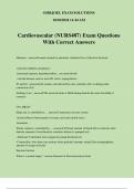 Cardiovascular (NURS487) Exam Questions With Correct Answers