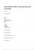 EKG STRIPS, NUR 211 Exam #4 Perfusion and Safety Exam Questions with complete solutions latest 2024/2025( A+ GRADED 100% VERIFIED).