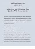 MCC NURS 1345 Ed Midterm Exam Questions With Correct Answers