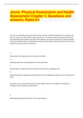 Jarvis: Physical Examination and Health Assessment Chapter 3. Questions and answers, Rated A+