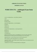 NURS 5334 UTA – antifungals Exam Study Guide.