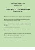 NURS 5432 UTA Exam Questions With Correct Answers