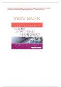 TEST BANK FOR ALEXANDERS CARE OF THE PATIENT IN SURGERY 16TH EDITION BY ROTHROCK QUESTIONS AND ANSWERS WITH RATIONALES CHAPTER_1-30|LATEST 2024-2025