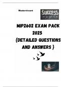 MIP2602 EXAM PACK 2025  {DETAILED QUESTIONS AND ANSWERS }