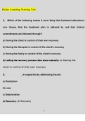 Relias Learning Nursing Test Exams Questions and Answers (2022/2023) (Verified Answers)