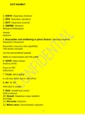 CSTI HAZMAT STUDY GUIDE OSHA - Answer- Hazardous chemical EPA - Answer- hazardous substance DOT - Answer- Hazardous material CBRNE - Answer- 