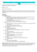 CHEM 103 experiment 6 -Bonding and properties-Top socre-2023-2024