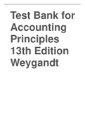 Test Bank for Accounting Principles 13th Edition Weygandt