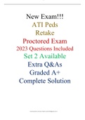 2024/2024 ATI peds retake proctored exam