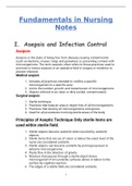 Fundamentals of Nursing ( Asepsis and Infection Control) notes