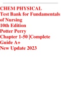 Test Bank Fundamentals of Nursing 10th Edition Test Bank Potter Perry Chapter 1-50 | Complete Guide 2022