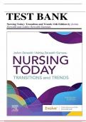 Test Bank For Nursing Today: Transition and Trends 11th Edition by JoAnn Zerwekh, Ashley Garneau All Chapters 1-26 LATEST  ||Complete A+ Guide