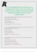 ATI PN COMPREHENSIVE EXIT EXAM 2024 / PN COMPREHENSIVE EXIT EXAM ACTUAL EXAM 180 QUESTIONS AND CORRECT DETAILED ANSWERS (VERIFIED ANSWERS) |ALREADY GRADED A+||BRAND NEW!!.